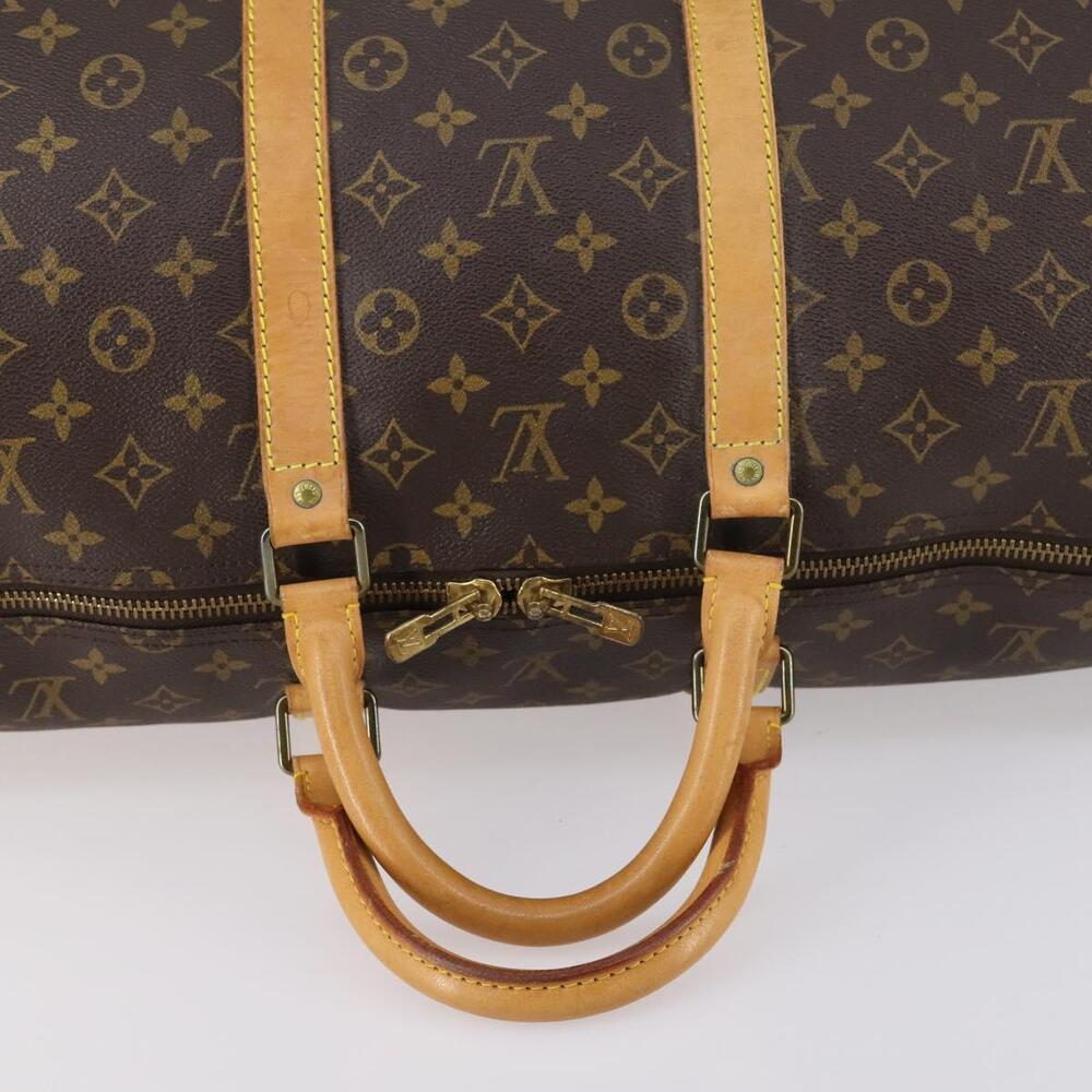 LOUIS VUITTON Monogram Keepall 55 Boston Bag M41424 LV Auth 145380 - Picture 7 of 16